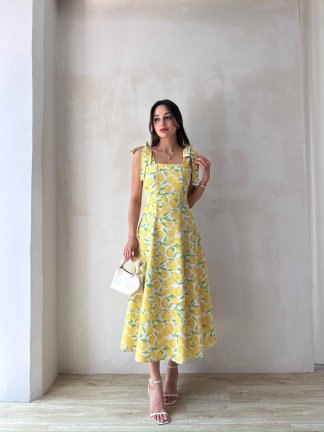 STRAW Midi Elbise 0234 - 3