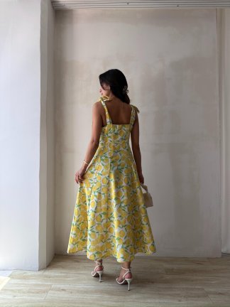 STRAW Midi Elbise 0234 - 4