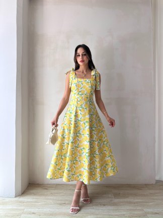 STRAW Midi Elbise 0234 - 2