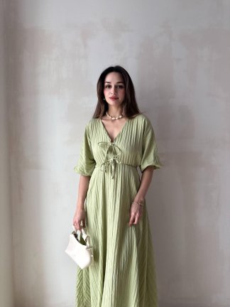 SUZETTE Midi Elbise 4588 - Yeşil 