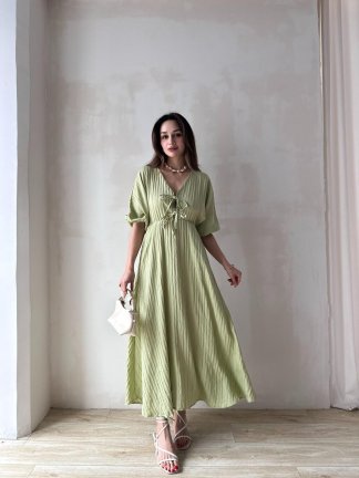 SUZETTE Midi Elbise 4588 - Yeşil - 2