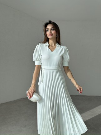 TAMARA Midi Elbise 1991 - Beyaz 