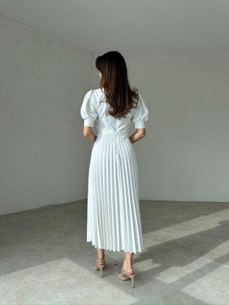 TAMARA Midi Elbise 1991 - Beyaz - 4