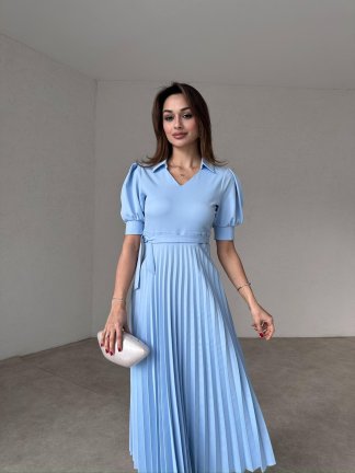 TAMARA Midi Elbise 1991 - Mavi 