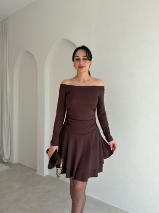 TAMİ Elbise 9067 - Acı Kahve - 2