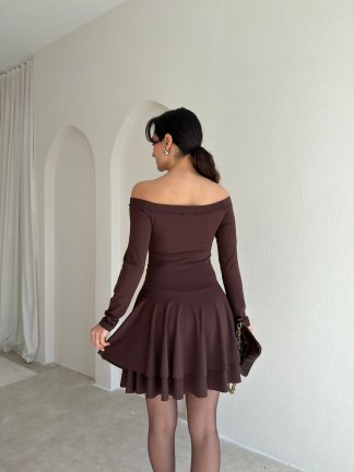 TAMİ Elbise 9067 - Acı Kahve - 3