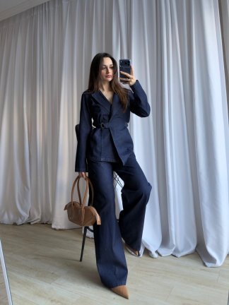 TAMİNA Denim Takım 1695 - Lacivert - 1