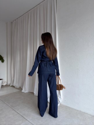 TAMİNA Denim Takım 1695 - Lacivert - 4