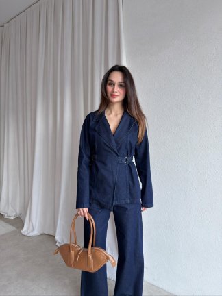 TAMİNA Denim Takım 1695 - Lacivert - 2