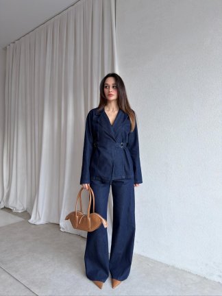 TAMİNA Denim Takım 1695 - Lacivert - 3