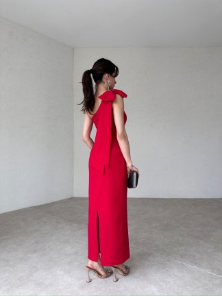 TAMORA Maxi Elbise 2136 - Kırmızı - 3