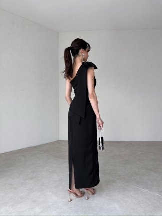 TAMORA Maxi Elbise 2136 - Siyah - 3