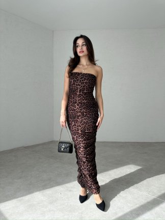 TANYA Maxi Elbise 8422 - 3