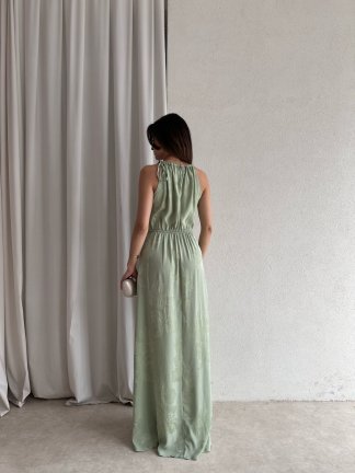 TARON Maxi Elbise 6489 - Yeşil - 3