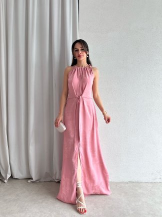 TARON Maxi Elbise 6489 - Pembe - 2