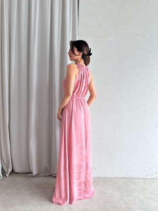 TARON Maxi Elbise 6489 - Pembe - 3