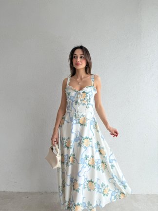 TEDLOCK Midi Elbise 2402 - Yeşil 