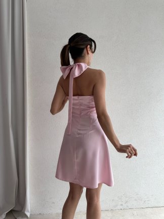 TEGAN Mini Elbise 3732 - Pudra - 2