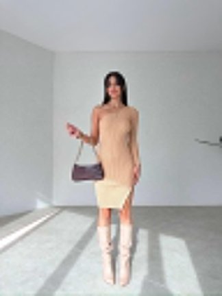 Tek Omuz Mini VENÜS Elbise 1293 - 2