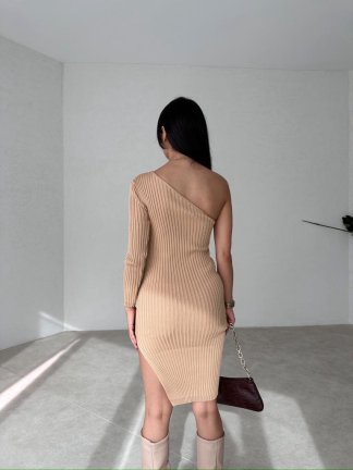 Tek Omuz Mini VENÜS Elbise 1293 - 3