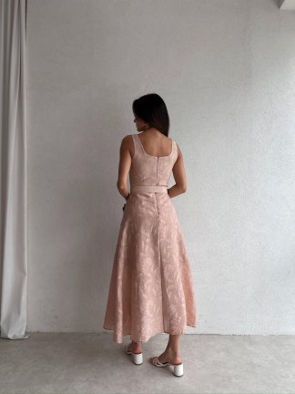 TERA Midi Elbise 5225 - Vizon - 3