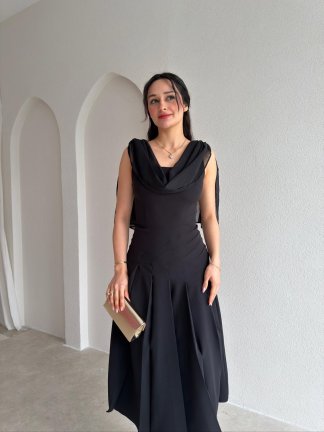TERİER Midi Elbise 2222 - Siyah - 2