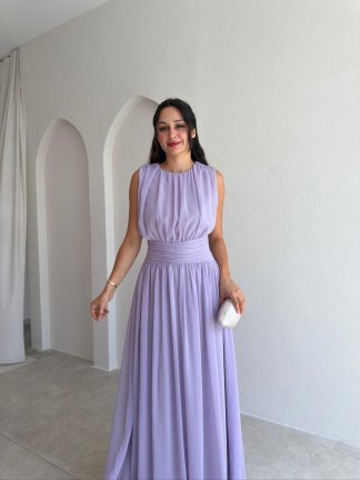 TİAGO Maxi Elbise 3706 - Lila - 2