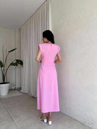 TİFFANY Midi Elbise 8077 - Pembe - 3