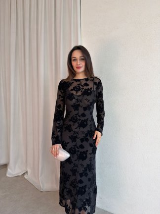 TİMBER Elbise 8826 - Siyah - 1