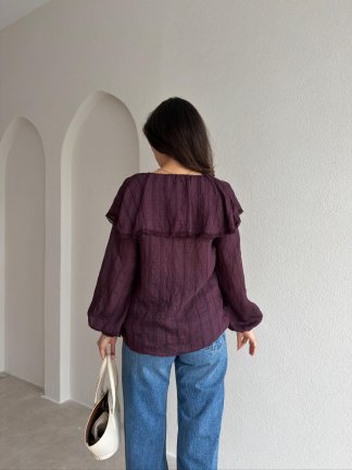 TİNKY Bluz 2391 - Mürdüm - 3