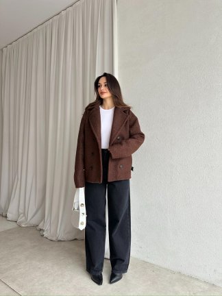 TOMRİS Kısa Kaban 8789 - Acı Kahve - 4