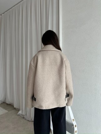 TOMRİS Kısa Kaban 8789 - Krem - 2