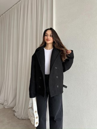 TOMRİS Kısa Kaban 8789 - Siyah - 3