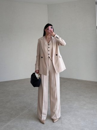 TOSCANA Takım 6666 - Krem - 4