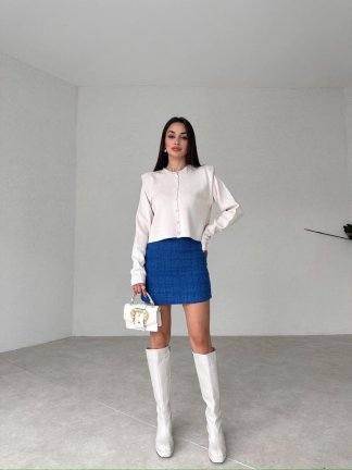 Triko DRACULA Hırka 2345 - Krem - 3