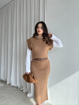 Triko WİNONA Takım 6483 - Kahverengi - 2