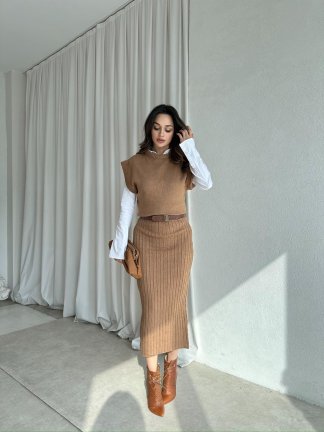 Triko WİNONA Takım 6483 - Kahverengi - 3