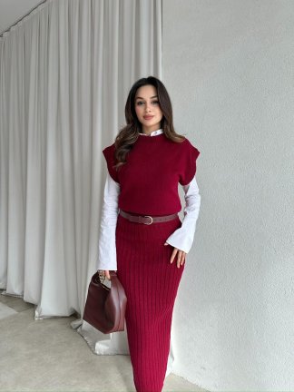 Triko WİNONA Takım 6483 - Bordo - 2