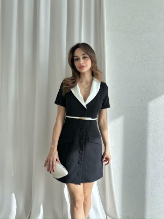 TULİP Mini Elbise 7566 - Siyah - 5