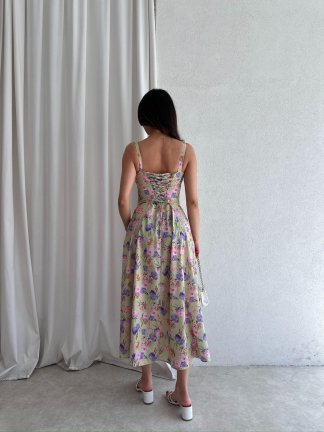 TULPAN Midi Elbise 1394 - 3