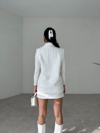 Tüvit SKODA Yelek 2333 - Beyaz - 4