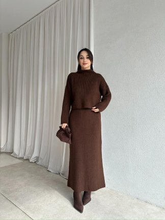 UPSET Triko Takım 8667 - Kahverengi - 2