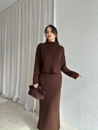 UPSET Triko Takım 8667 - Kahverengi - 3