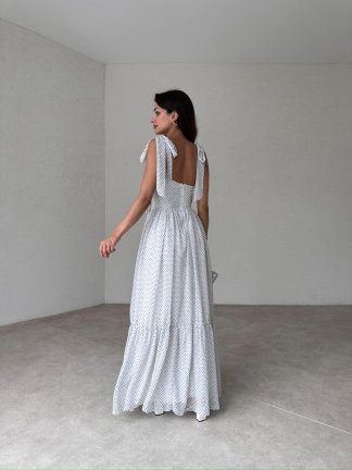 VALİNTA Maxi Elbise 4989 - Beyaz - 3