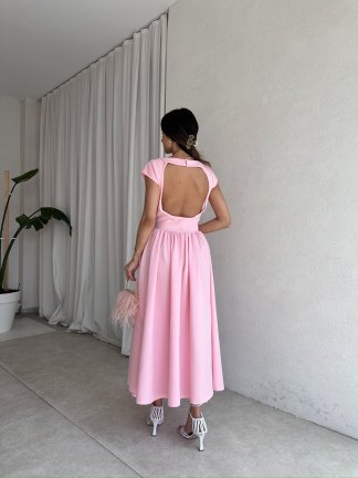 VANESSA Maxi Elbise 7679 - Pembe - 3