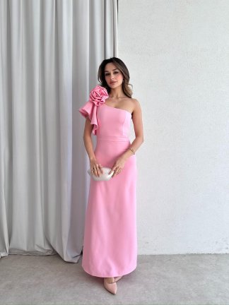 VARGAS Maxi Elbise 6734 - Pembe - 2