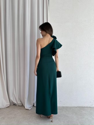 VARGAS Maxi Elbise 6734 - Yeşil - 4