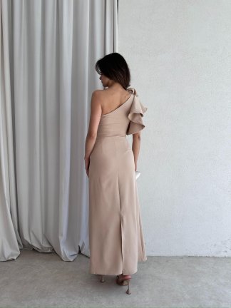 VARGAS Maxi Elbise 6734 - Krem - 3