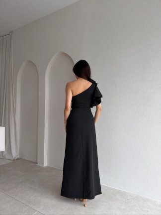  VARGAS Maxi Elbise 6734 - Siyah - 3