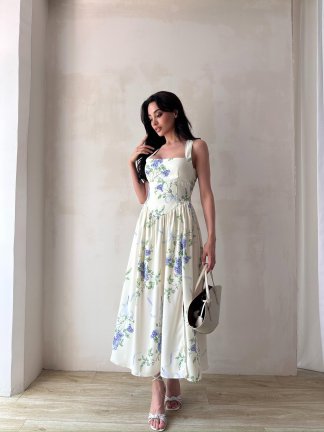 VERONİCA Maxi Elbise 6505 - Ekru - 2